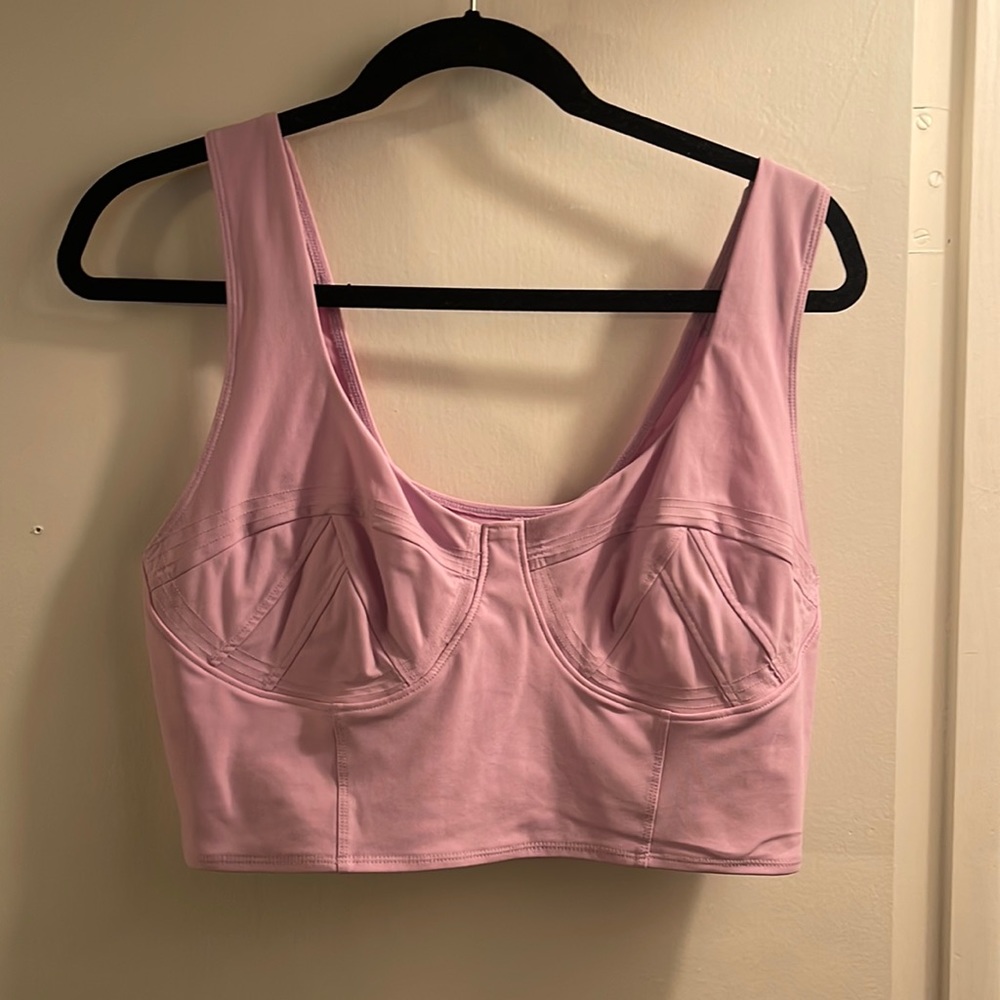 Purple Corset Crop Top